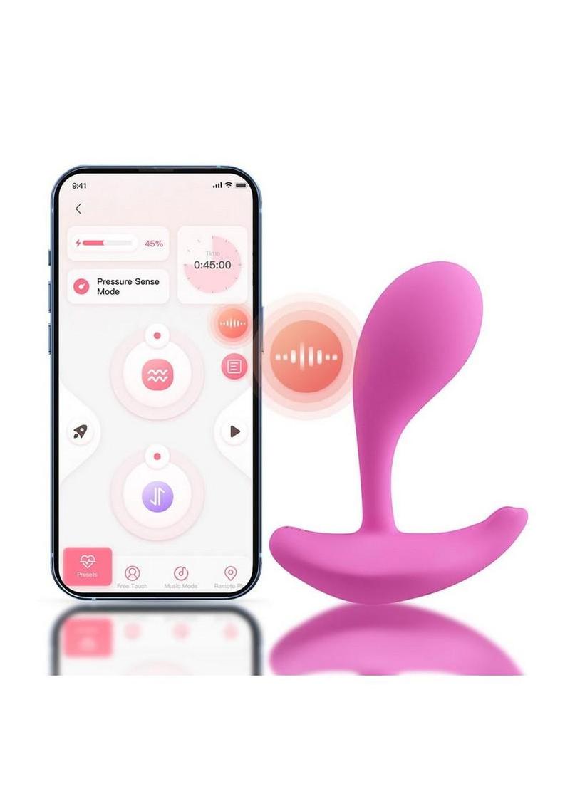 Oly 2 -Pressure Sensing App-enabled Wearable, Rechargeable, Silicone - Clitoral & G-Spot Vibrator