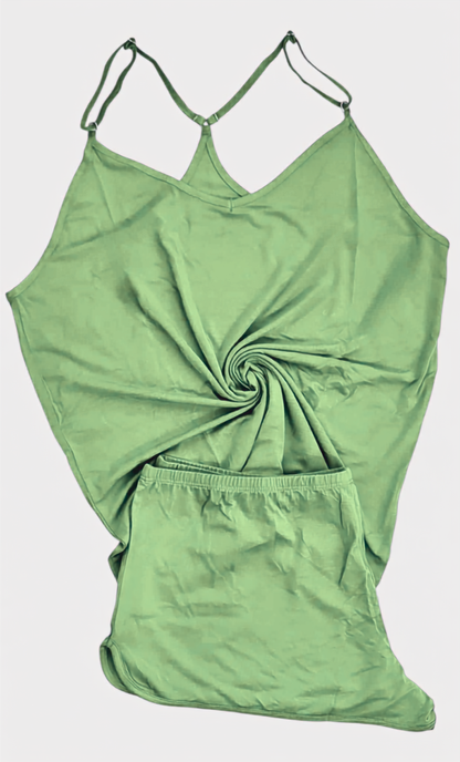 Bamboo pajama set - cami and shorts