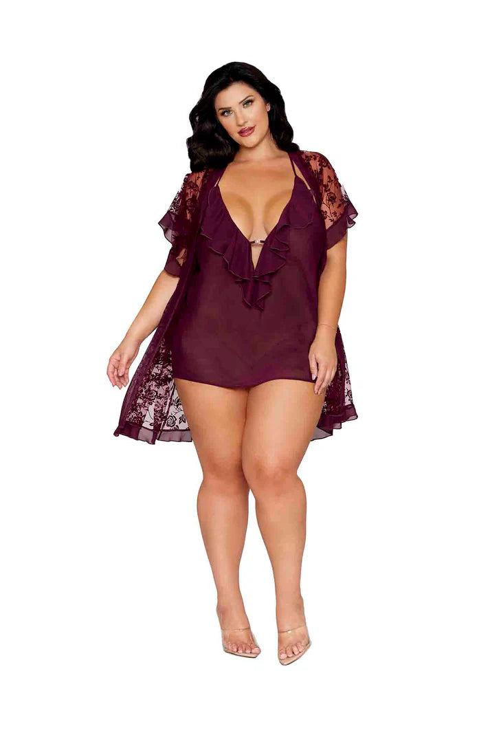 Cabernet Kiss Chemise & Robe
